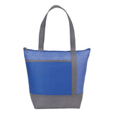 Chrome 9-Can Non-Woven Insulated Cooler Lunch Bag — Royal (RYL) — blank front view — 4