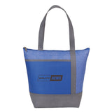 Chrome 9-Can Non-Woven Insulated Cooler Lunch Bag — Royal (RYL) — decorated front view — 2