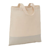 Silver Line Cotton Convention Tote — Natural (NT) — blank front view — 4