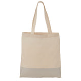 Silver Line Cotton Convention Tote — Natural (NT) — blank front view — 3