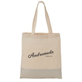 Silver Line Cotton Convention Tote — Natural (NT) — decorated front view — 2