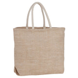 Herringbone Jute Tote — Natural (NT) — blank front view — 6