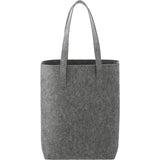 Recycled Felt Shopper Tote — Charcoal (CA) — blank front view — 5