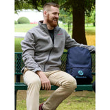 Vila Recycled 15" Computer Backpack — Navy (NY) — decorated front view — 2