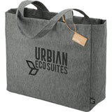 Vila Recycled All-Purpose Tote — Graphite (GA) — decorated left angle — 10