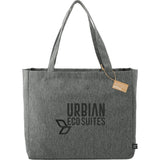 Vila Recycled All-Purpose Tote — Graphite (GA) — decorated front view — 8