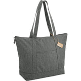 Vila Recycled Zippered Tote — Graphite (GA) — blank right angle — 13