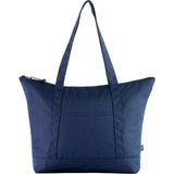 Vila Recycled Zippered Tote — Navy (NY) — blank front view — 3