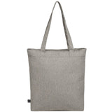 THE GOODS™ Recycled Work Anywhere Tote — Gray (GY) — blank back view — 8