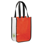 Gloss Laminated Non-Woven Gift Tote — Red (RD) — blank right angle — 5