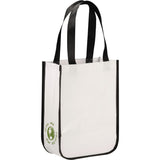 Gloss Laminated Non-Woven Gift Tote — White (WH) — blank right angle — 14