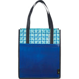 Big Grocery Laminated Non-Woven Tote — Royal (RYL) — blank front view — 7