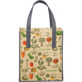 Big Grocery Vintage Laminated Non-Woven Tote — Natural (NT) — blank product view — 5