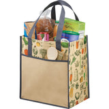 Big Grocery Vintage Laminated Non-Woven Tote — Natural (NT) — blank left angle — 4