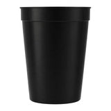 Solid 12oz Stadium Cup — Black (BK) — blank product view — 11