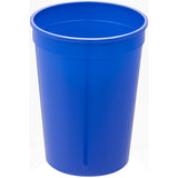 Solid 12oz Stadium Cup — Blue (BL) — blank front view — 25