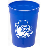 Solid 12oz Stadium Cup — Blue (BL) — decorated front view — 23