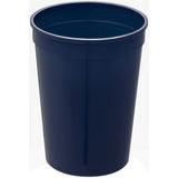 Solid 12oz Stadium Cup — Navy (NY) — blank front view — 8