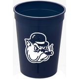 Solid 12oz Stadium Cup — Navy (NY) — decorated front view — 6