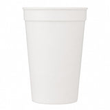 Solid 12oz Stadium Cup — White (WH) — blank product view — 3