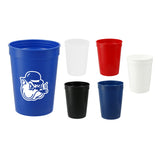 Solid 12oz Stadium Cup — Blue (BL) — decorated front view — 27
