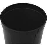 Solid 16oz Stadium Cup — Black (BK) — blank right angle — 14