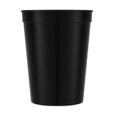 Solid 16oz Stadium Cup — Black (BK) — blank product view — 12