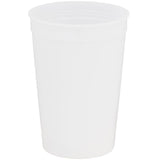 Solid 16oz Stadium Cup — Frost (FRST) — blank back view — 40