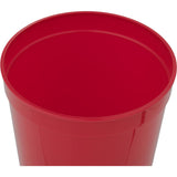 Solid 16oz Stadium Cup — Red (RD) — blank right angle — 26