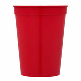 Solid 16oz Stadium Cup — Red (RD) — blank product view — 24