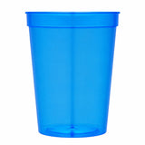 Solid 16oz Stadium Cup — Translucent Blue (TBL) — blank product view — 19