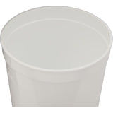 Solid 16oz Stadium Cup — White (WH) — blank right angle — 17