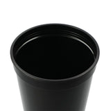 Solid 24oz Stadium Cup — Black (BK) — blank right angle — 9