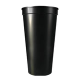 Solid 24oz Stadium Cup — Black (BK) — blank product view — 7