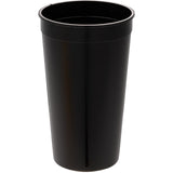 Solid 32oz Stadium Cup — Black (BK) — blank front view — 5