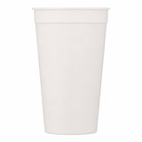 Solid 32oz Stadium Cup — White (WH) — blank product view — 12