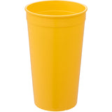 Solid 32oz Stadium Cup — Yellow (YW) — blank front view — 9