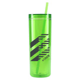 Chroma Recycled Acrylic Skinny Tumbler 16oz — Lime (LM) — decorated front view — 11