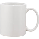 Bounty 11oz Ceramic Mug — White (WH) — blank front view — 3