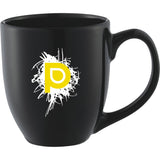 Zapata 15oz Ceramic Mug — Black (BK) — decorated front view — 4