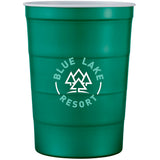 Recyclable Steel Chill-Cups™ 16oz — Green (GR) — decorated front view — 20