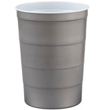 Recyclable Steel Chill-Cups™ 16oz — Gray (GY) — blank front view — 12