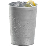 Recyclable Steel Chill-Cups™ 16oz — Gray (GY) — blank front view — 11
