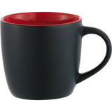 Riviera Electric 11oz Ceramic Mug — Black w — blank front view — 10