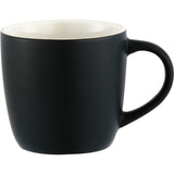 Riviera Electric 11oz Ceramic Mug — Black w — blank front view — 3