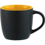Riviera Electric 11oz Ceramic Mug — Black w — blank front view — 8