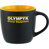 Riviera Electric 11oz Ceramic Mug — Black w — decorated front view — 7