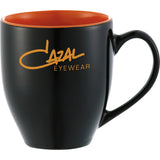 Zapata 15oz Ceramic Mug Electric — Black — decorated front view — 4