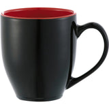 Zapata 15oz Ceramic Mug Electric — Black w — blank front view — 3