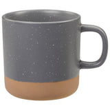 Santos Artisanal 12oz Ceramic Coffee Mug — Gray (GY) — blank front view — 5